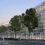 Vue ensemble immeuble bureaux amiral bruix